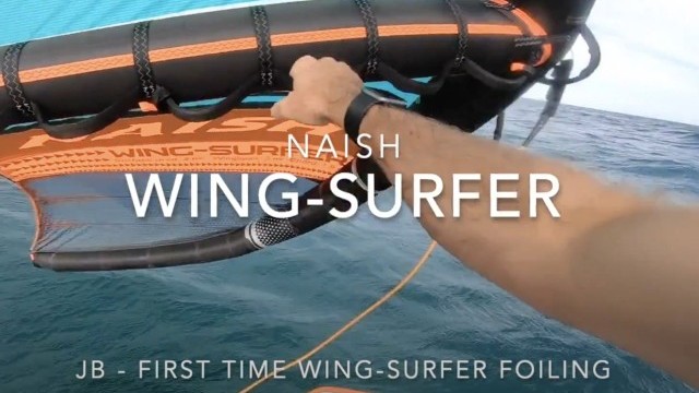 First run on the Naish Wing Surfer