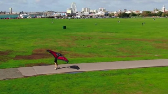 Wing Skateboarding!!