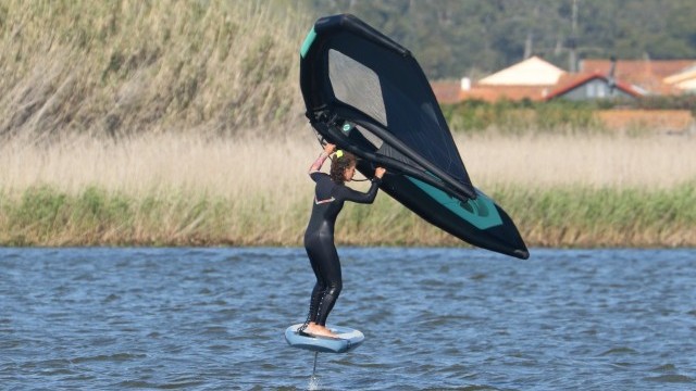 Wing Foiling, SUP and Surf Technique - Wing Foil Gybe Part 2 - Steering on the Foil
