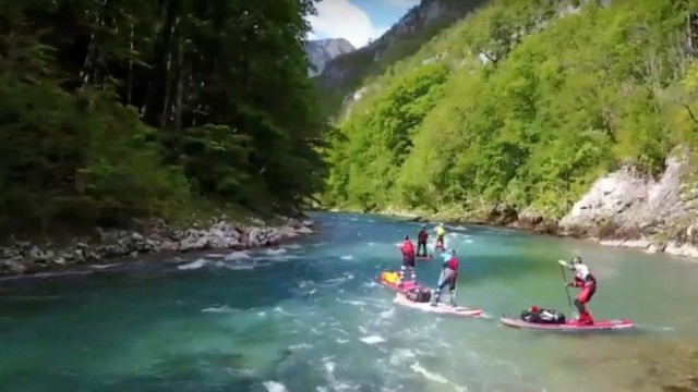 TF1 - report from the first descent of Tara Canyon by SUP