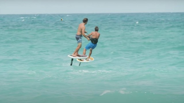 How to tow your friend with a kite | KITEBOARDING