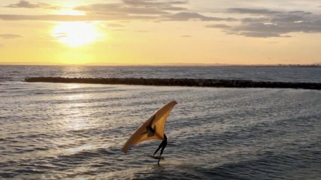 Wing Foil Session in the Mediterranean