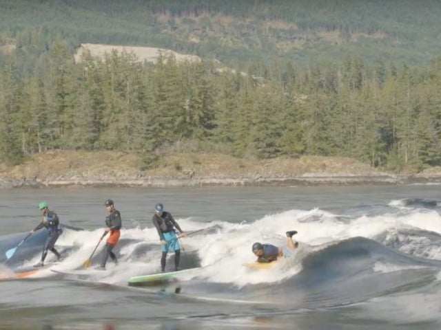 Stand Up Paddleboard Surfing Skookumchuck Narrows in B.C. | Facing Waves