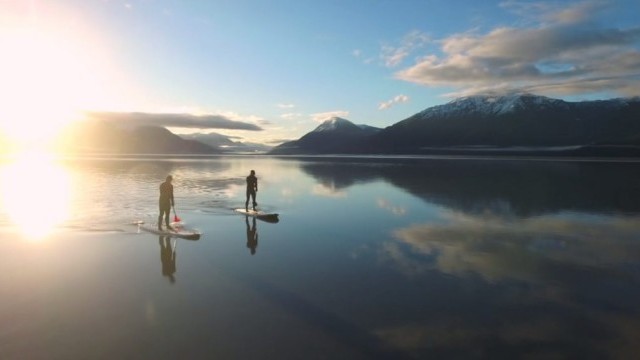 Surfing Alaska: Bore Tide at Sunrise