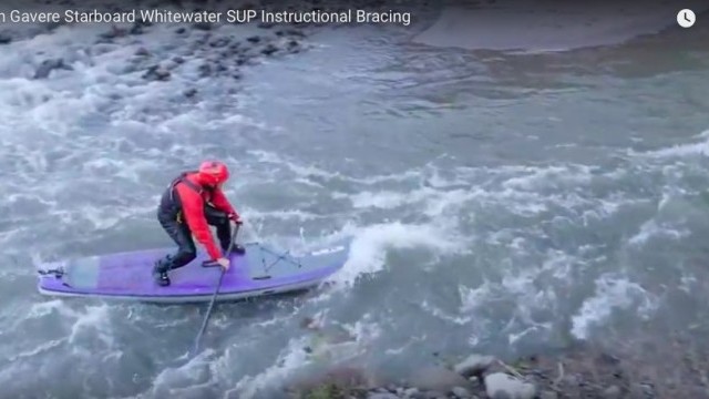 Dan Gavere Starboard Whitewater SUP Instructional Bracing