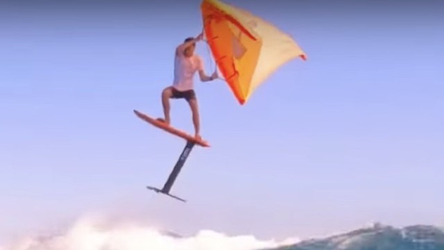 Titouan Galea on the wave