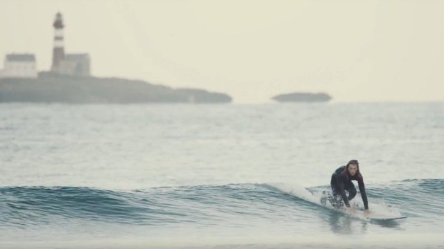 Longboard Surfing with Love Berggren in Norway