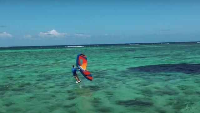 Wing Foiling in Mauritius with Tom Seager and Louka Pitot