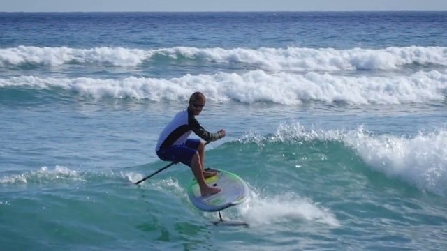 SUP Foil Surfing in Hawaii