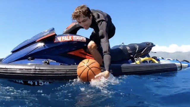 Pro Surfers practice Jet Ski Rescue Training for Big Wave Surfing