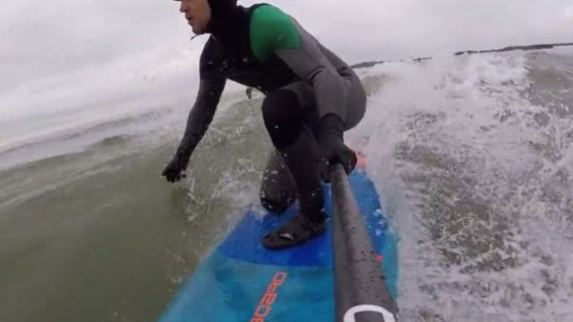 First surf of 2017 for SUP North