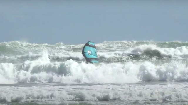 Crazy Wild Storm Wingsurf Session at Big Bay South Africa