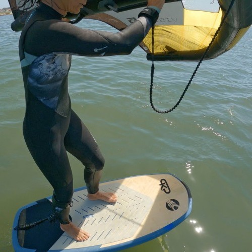 First Foiling Foot Switch, Heel to Toe Wing Foiling, SUP and Surf Technique