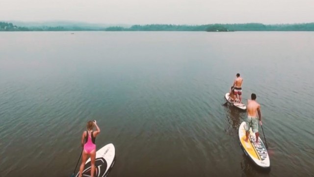 SUP SPOT team in Sri Lanka exploring Koggala Lake with D7 Boards