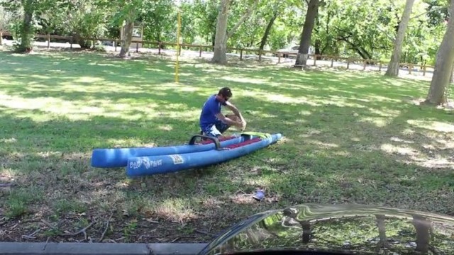 Blue Planet 'Standamaran' in a 100 mile paddle race