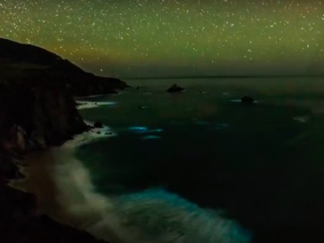 See a Glowing Plankton Bloom in California's Big Sur | National Geographic