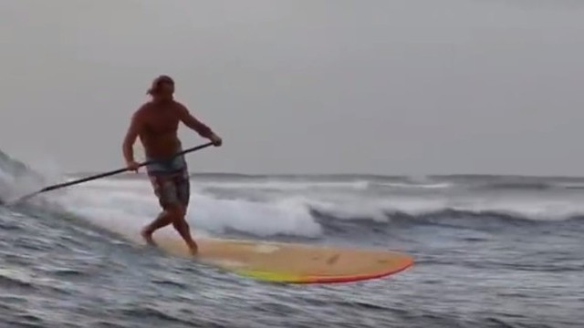 Laird shows us how to surf old school style!