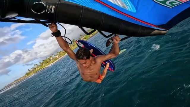 Kai Lenny, first time shooting with the GoPro Hero 10 (Wing Foiling)