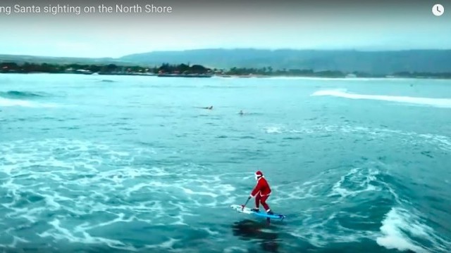 Foiling Santa sighting on the North Shore