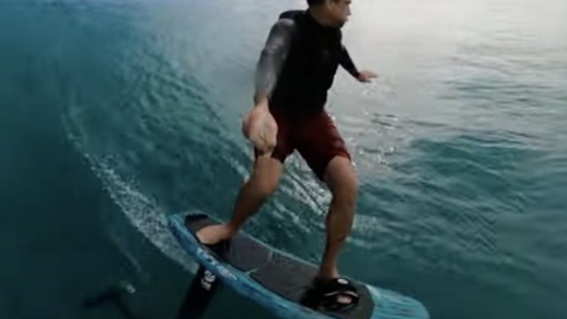 Tow foiling with Damo #shorts