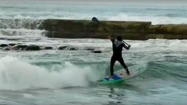 amit inbar supfoil on go foil kai and starboard pro at his home spot