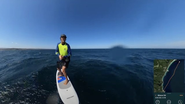 Down Wind Hand Paddle Prone 12.8km