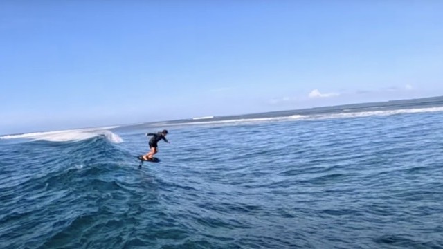 Adam Bennetts Hydrofoil Surf Foiling Namotu Fiji