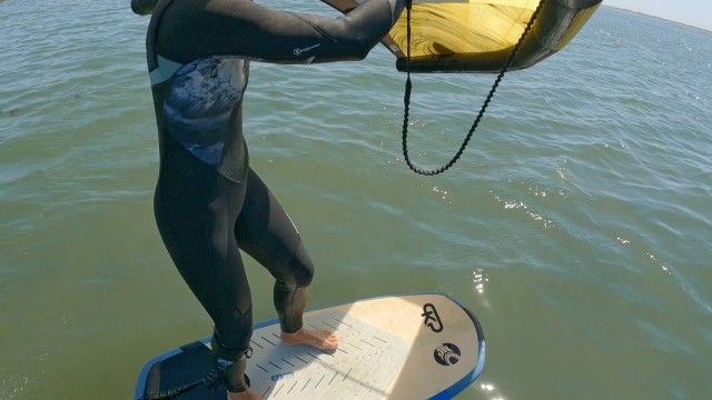 Wing Foiling, SUP and Surf Technique - First Foiling Foot Switch, Heel to Toe