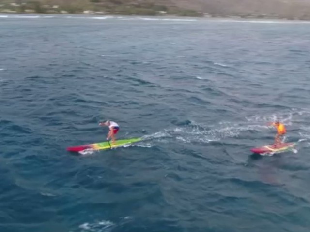 SUP Downwind tip: Take the 'On ramp' to the Freeway...