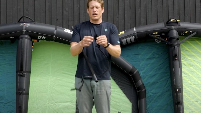 Ride Engine Wing Foil Harness Line Installation