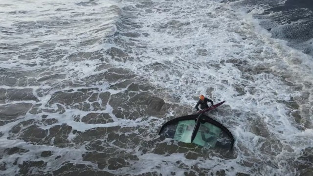 WING FOIL 1st time in WAVES!? - Court In The Act #VLOG 170