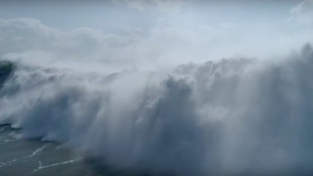 Double Trouble - Big Wave & Dramatic Aftermath Sequence #Drone - Nazaré, Portugal