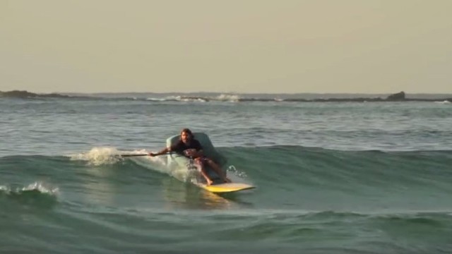 Sofa Surfing... taking laid back SUP style to extremes...