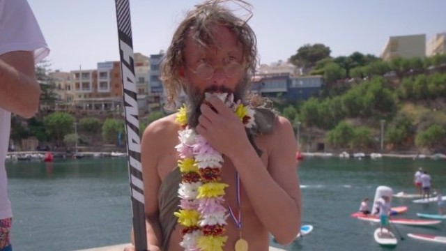 Agios Nikolaos on SUP 2018: What could happen if a castaway found a SUP board?