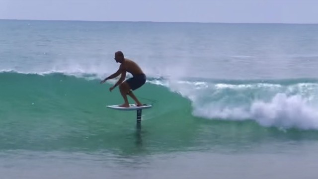 Foil Surfing INDO ~ Solo Surf foiling Sand Bar Point Break- Armstrongs surf wing 1200cf v2