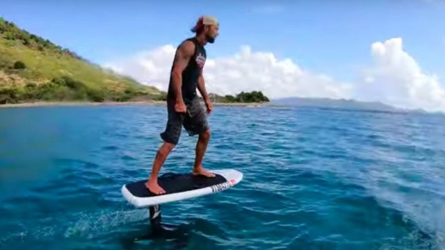 Efoil Ride in St. Thomas with VI Foils