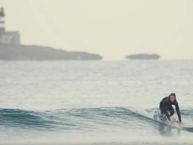Longboard Surfing with Love Berggren in Norway
