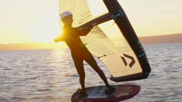 Wingfoiling in Podersdorf, Austria