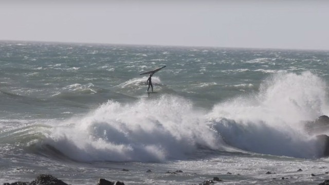 HIGH SPEED DOWNWIND WING SURF SESSION //  4K