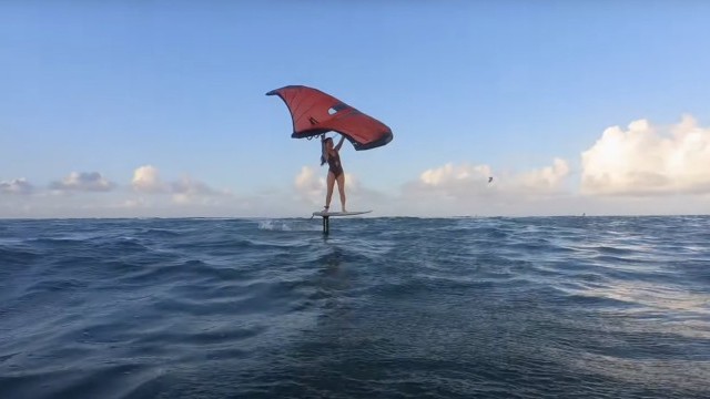 Sunset wing session with Mona and Cash