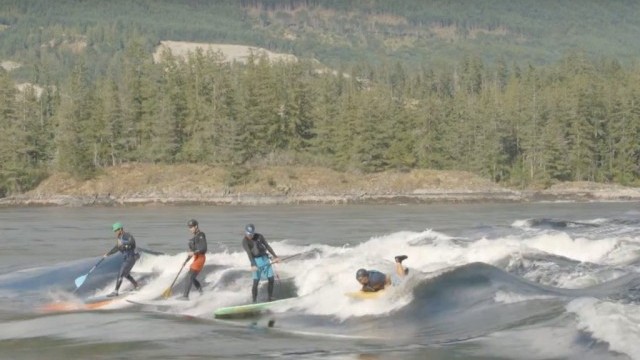 Stand Up Paddleboard Surfing Skookumchuck Narrows in B.C. | Facing Waves