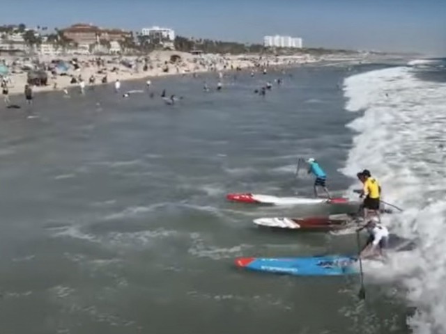 It's Over When Connor Says Over | Sprint Race | APP US Open of SUP Santa Monica Pier