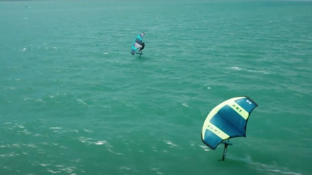 America's Cup sailor Paul Goodison with the PPC Surge Wing!