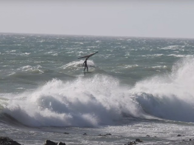 HIGH SPEED DOWNWIND WING SURF SESSION //  4K