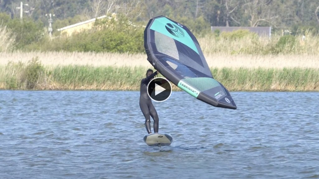 Wing Foil 4 Learning to Gybe Part 2 Steering on the Foil Free