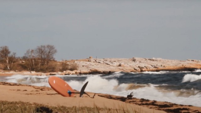 Foiling through Ă–sterlen, Baltic Sea