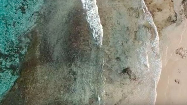 Federico Benettolo Sup Surfing Lanzarote (drone view) Christmas 2017