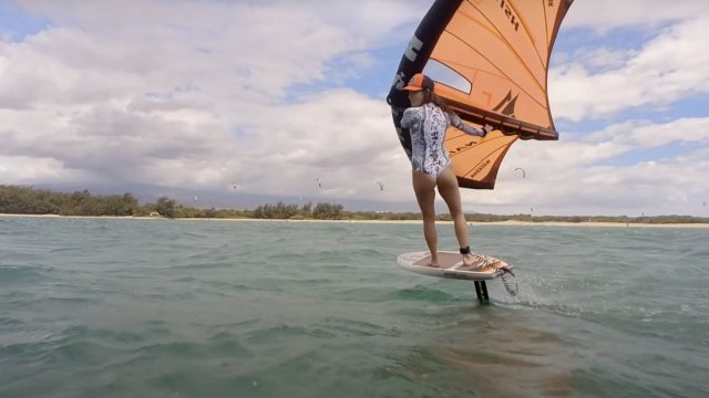 Big winds and small bumps, this is summertime winging on Maui.