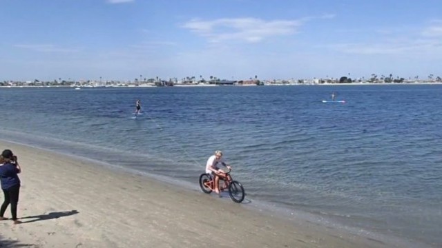 Zane Schweitzer and Connor Baxter Foil Towing with an eBike