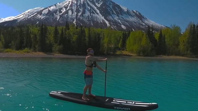 SUP in Cooper Landing Alaska